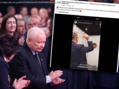 Szokujące nagranie z konwencji PiS. Burmistrz celował w planszę z flagą Niemiec