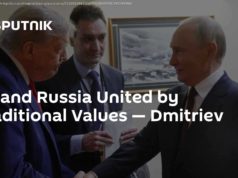 US and Russia United by Traditional Values — Dmitriev